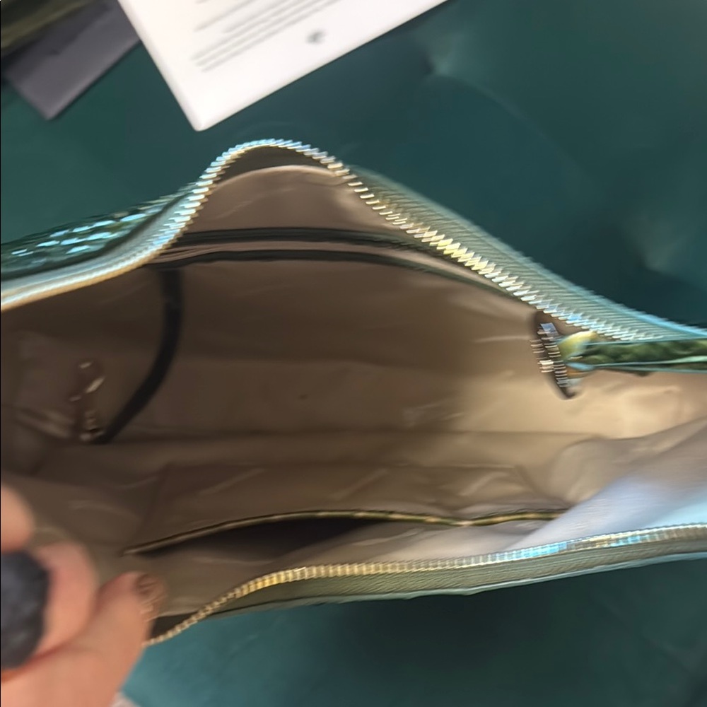 Brahmin Green Tabitha Shoulder Bag with matching wallet - Picture 4 of 5